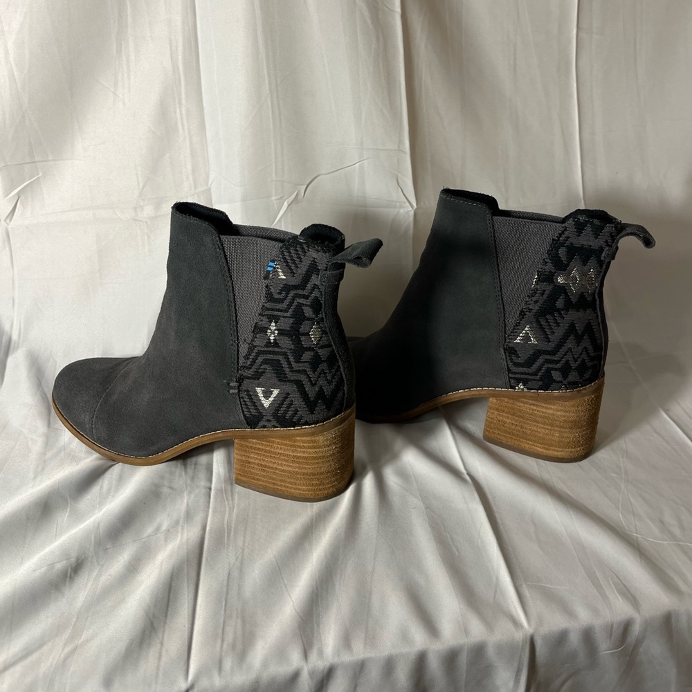 Toms Esme Forged Iron Grey & Jacquard Boots | 10 - Picture 12 of 14